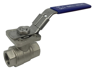 Stainless2 Piece SS 316 Ball Valve with ISO5211 Mounting Pad